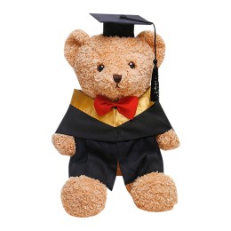 Online order for graduation season dolls Customized commemorative graduation dolls Customized fine embroidery LOGO can be added to the school micro Graduation gown doll store 38CM  50CM SKGD001 Online order for graduation season dolls Customized commemorative graduation dolls Customized fine embroidery LOGO can be added to the school micro Graduation gown doll store 38CM  50CM SKGD001